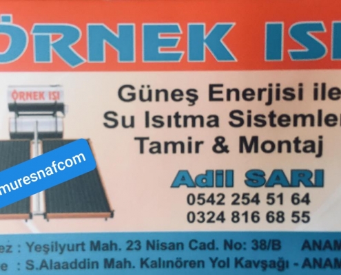 ÖRNEK ISI GÜNEŞ ENERJİ SİSTEMLERİ 4 1