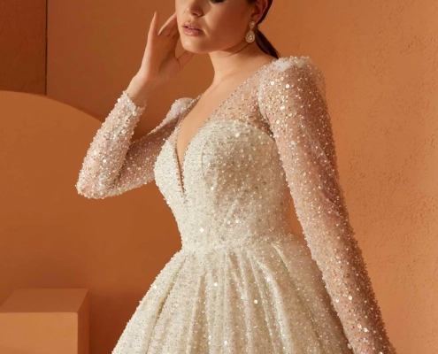 luxe 22 el yapimi isiltili prenses model gelinlik mediha cambaz bridal 3 800x